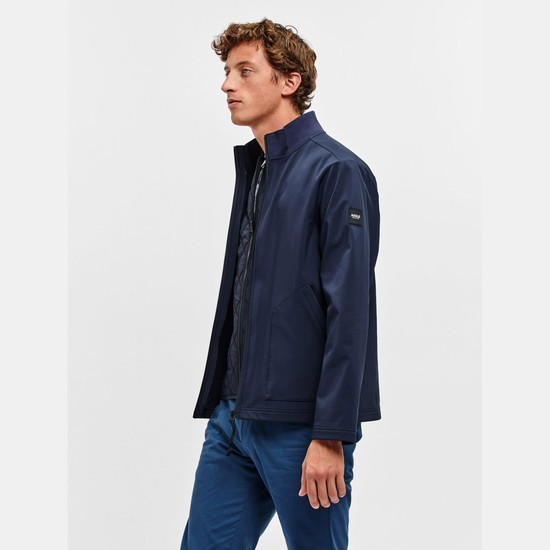 Aigle The 2-in-1 Softshell Coats Men Navy ZA-05417